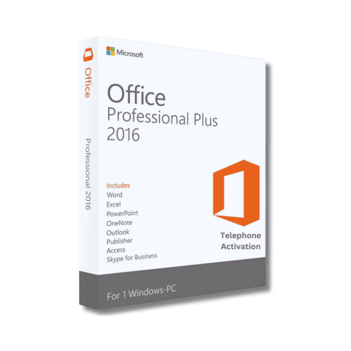 Microsoft Office Professional Plus 2016 Telephone Activation